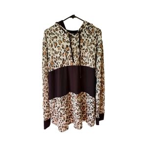 Sew-in-Love boutique ladies plus animal print hooded top